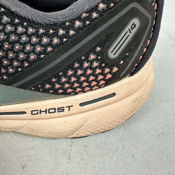 Brooks Ghost 14 Womens Running Shoes Size 11 Black & Mint - Picture 6 of 12